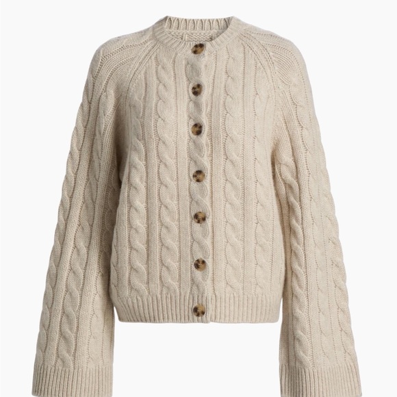 Doen Sweaters - Doen Virginie Cashmere Cable-Knit Cardigan